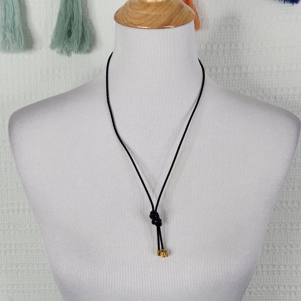 India Hicks Leather Cord Necklace